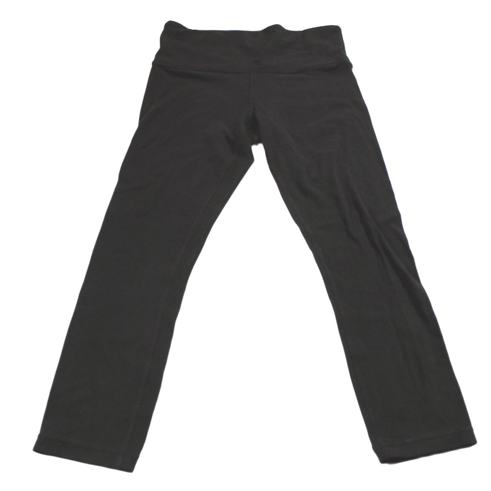 Athleta Elation Capri‎ Leggings Womens Size XS Black Wide Waistband